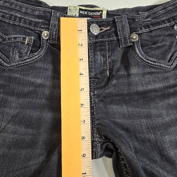 Mek Denim USA Jeans Women's 30x36(34) Oaxaca Boot Cut Flap Pocket - Picture 11 of 16